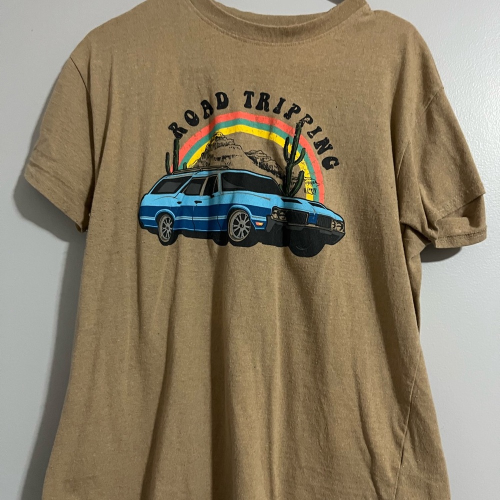 Kids Tan Graphic T-Shirt